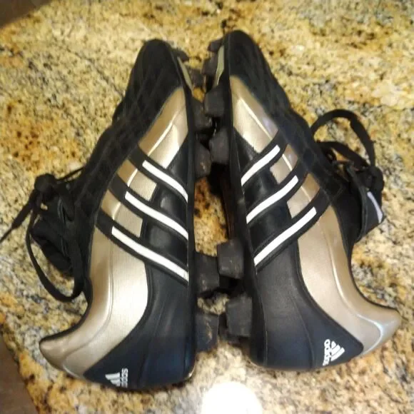 Rare Adidas Leira 2 TRX FG 519371 Gunmetal Brown Black Soccer Shoes Mens Sz 10.5